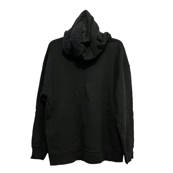 Helena Christensen x H&M Floral Graphic Black Hooded Pullover Sweatshirt - Picture 3 of 8